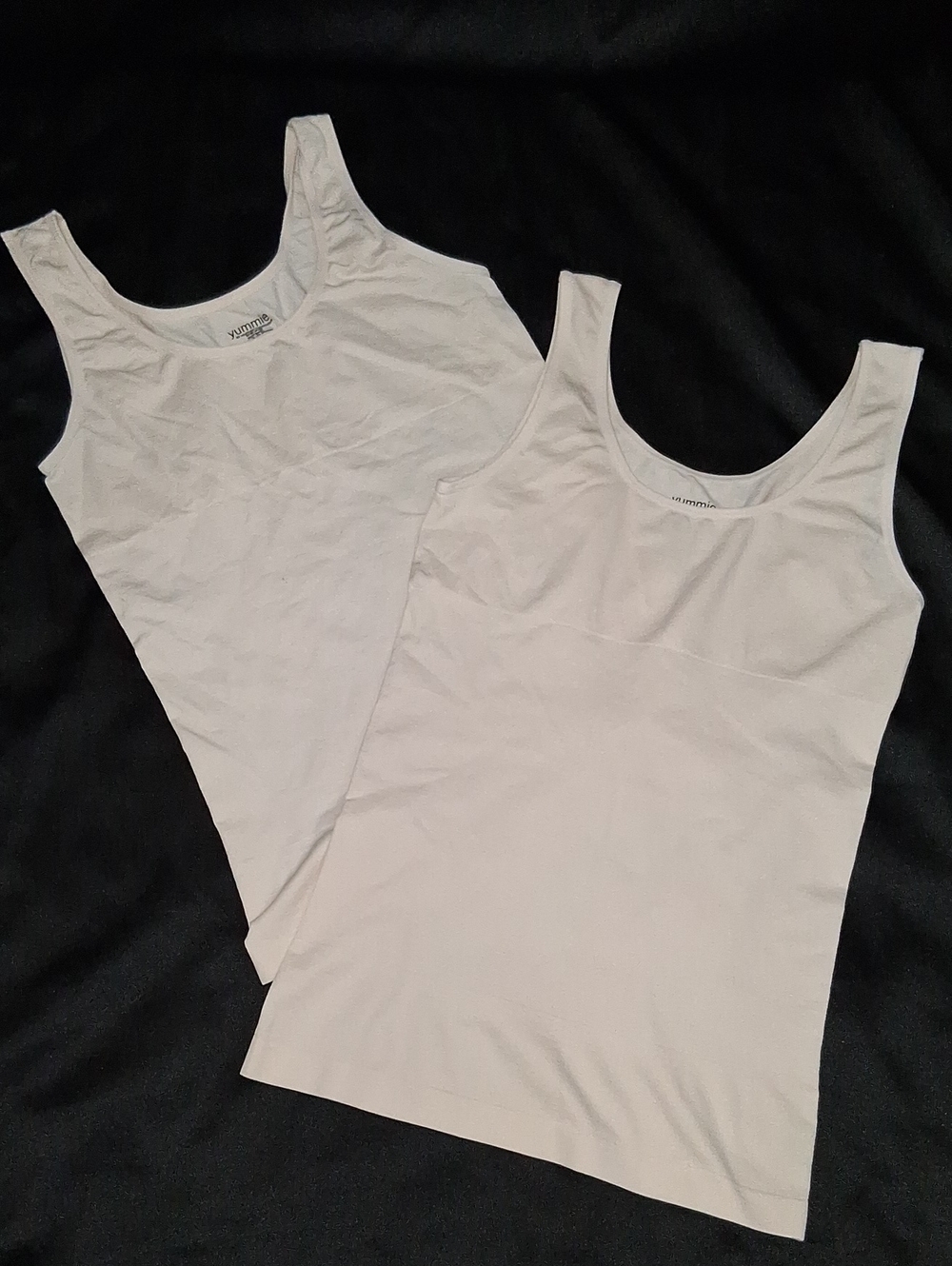 Yummie by Heather Thomson Shaping Tank Tops Camisoles - Pair - Beige Nude